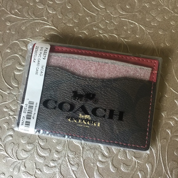 Coach Signature PVC Card Case - Picture 3 of 5